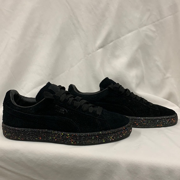 Puma Suede Black Speckle Women’s size 7 *NEW* - Picture 1 of 8